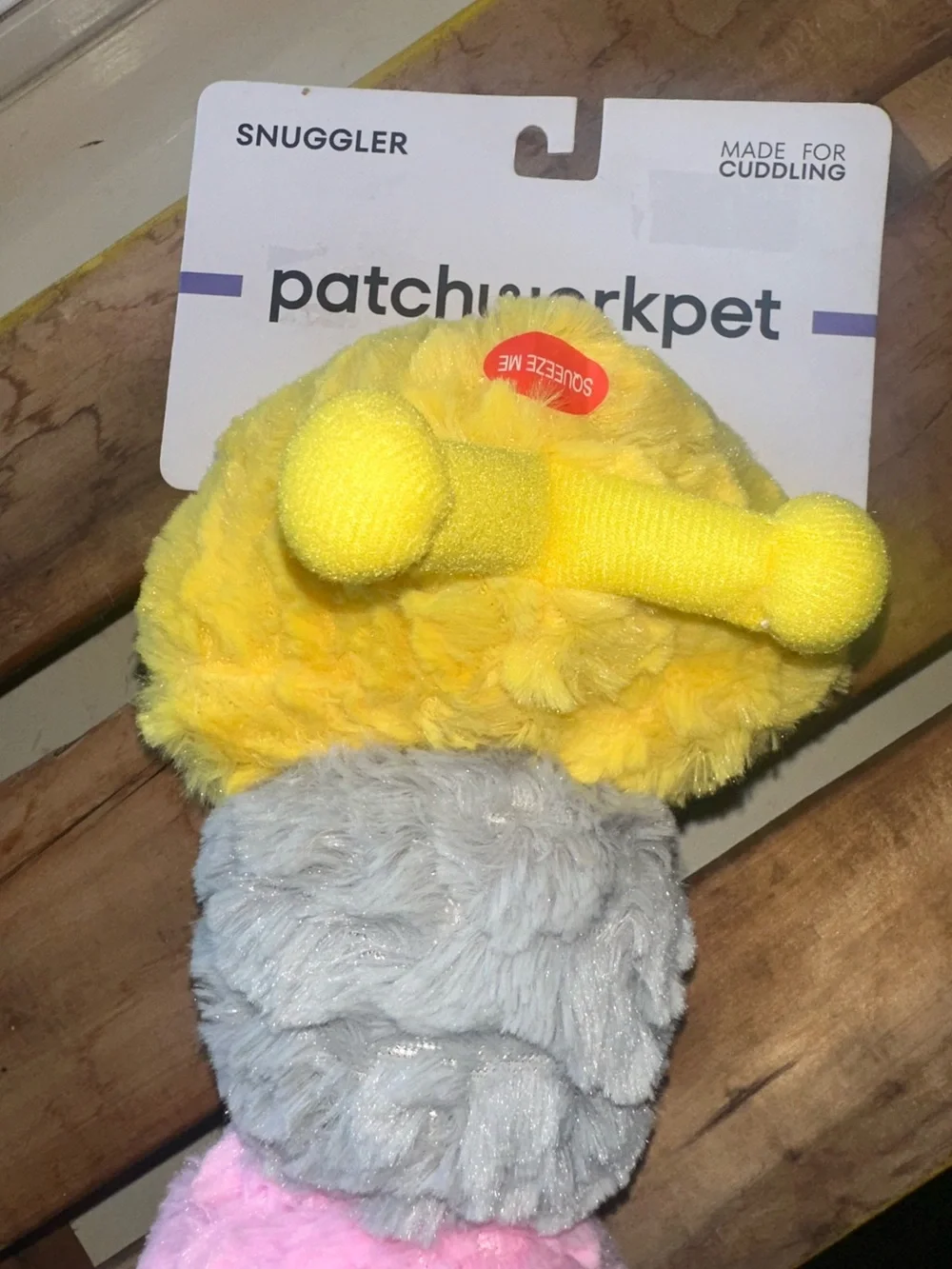 Patchwork Pet Pastel Caterpillar 20-Inch Squeak Toy for Dogs ~ New